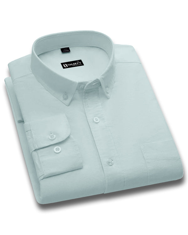 Men’s Light Blue Cotton Shirt – Timeless Look for Office or Casual Outfits NF