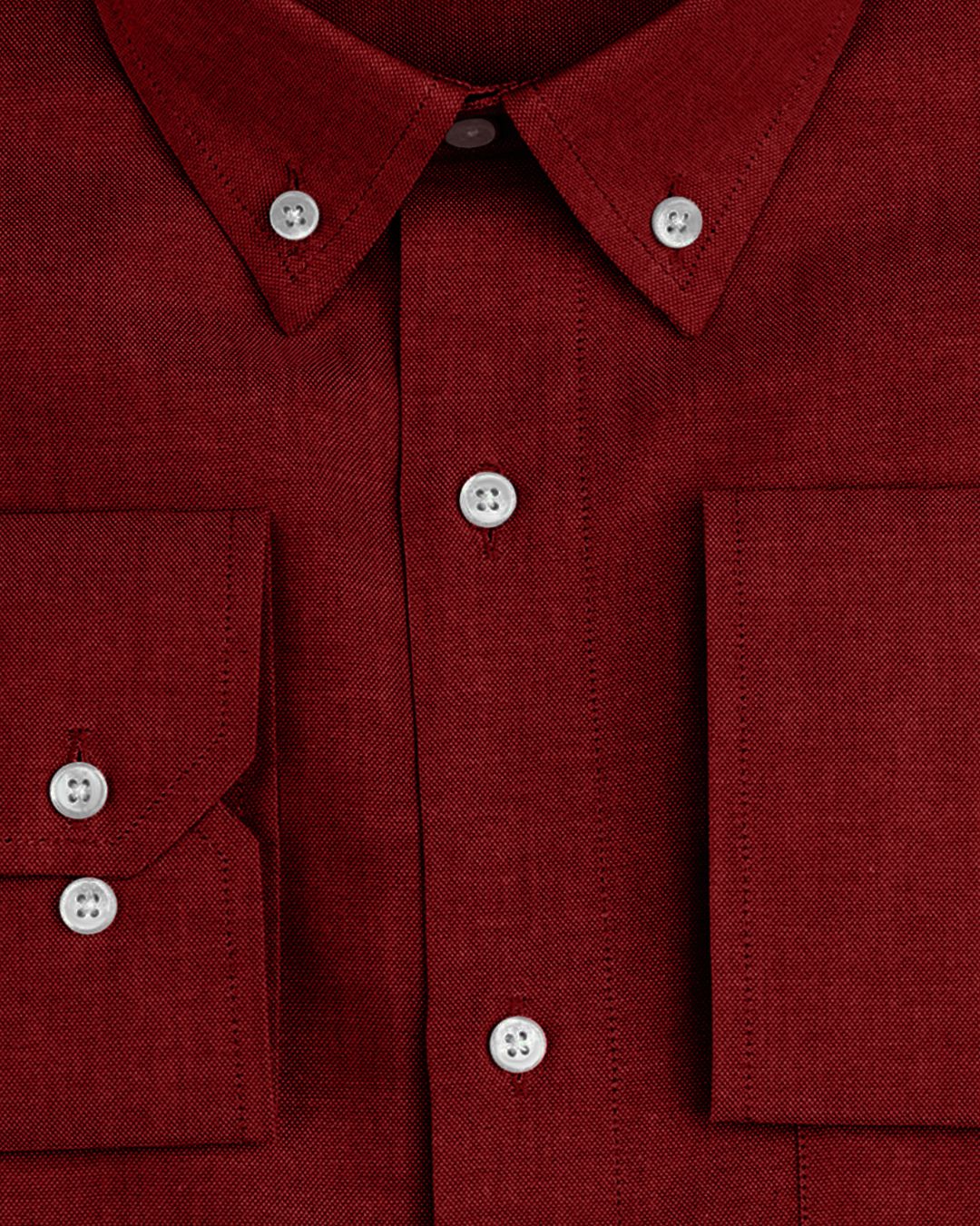 Supreme London Cotton Shirt - Maroon Colour