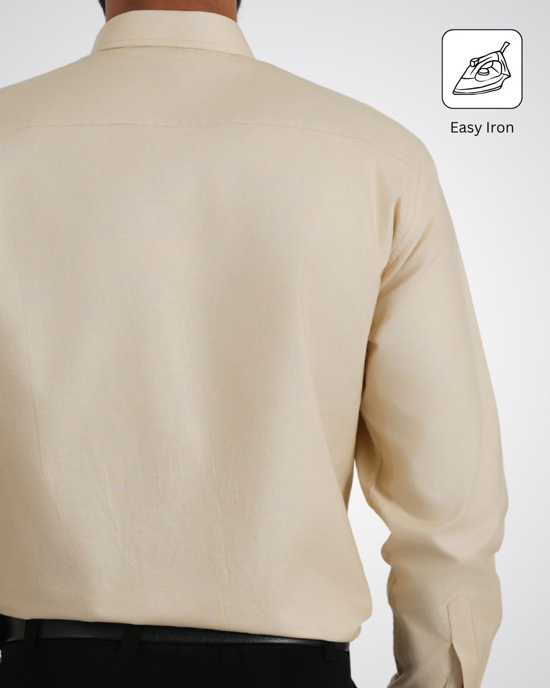 Men’s Light Cream Shirt – Elegant Option for Office or Day Events