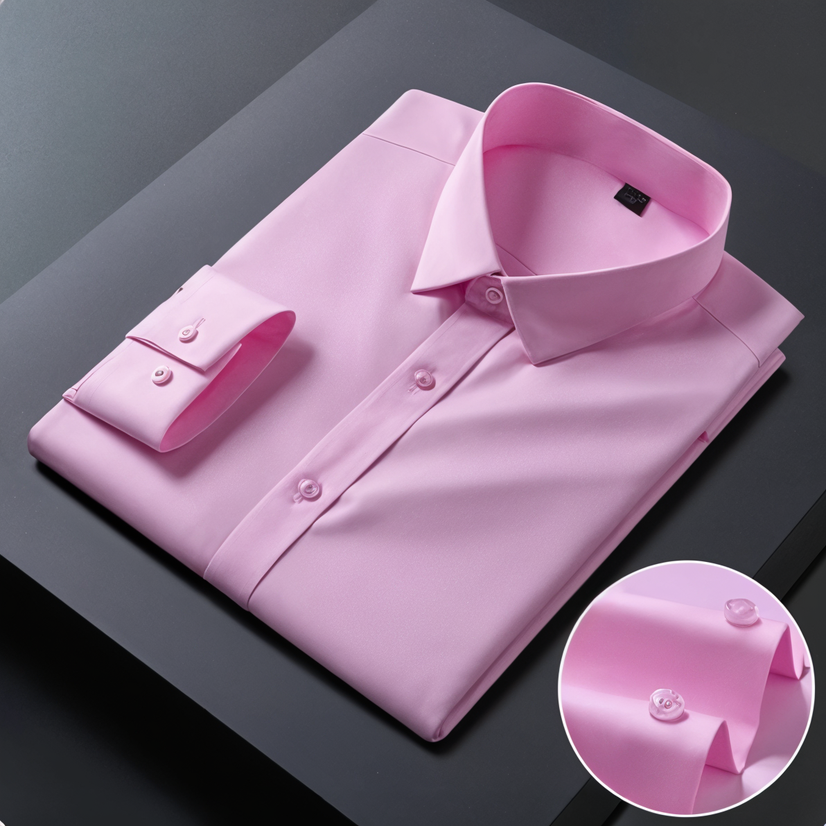 Pack of 2 Premium Cotton Solid Shirt for Man (Light Pink, White)