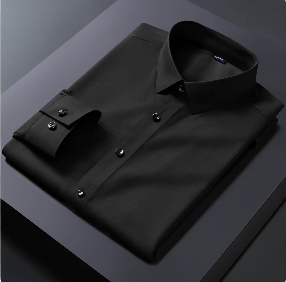 Pack of 2 Premium Cotton Solid Shirt for Man (Black, White)