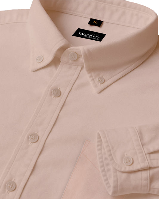 Men’s Rose Gold Cotton Shirt – Timeless Look for Office or Casual Outfits NF