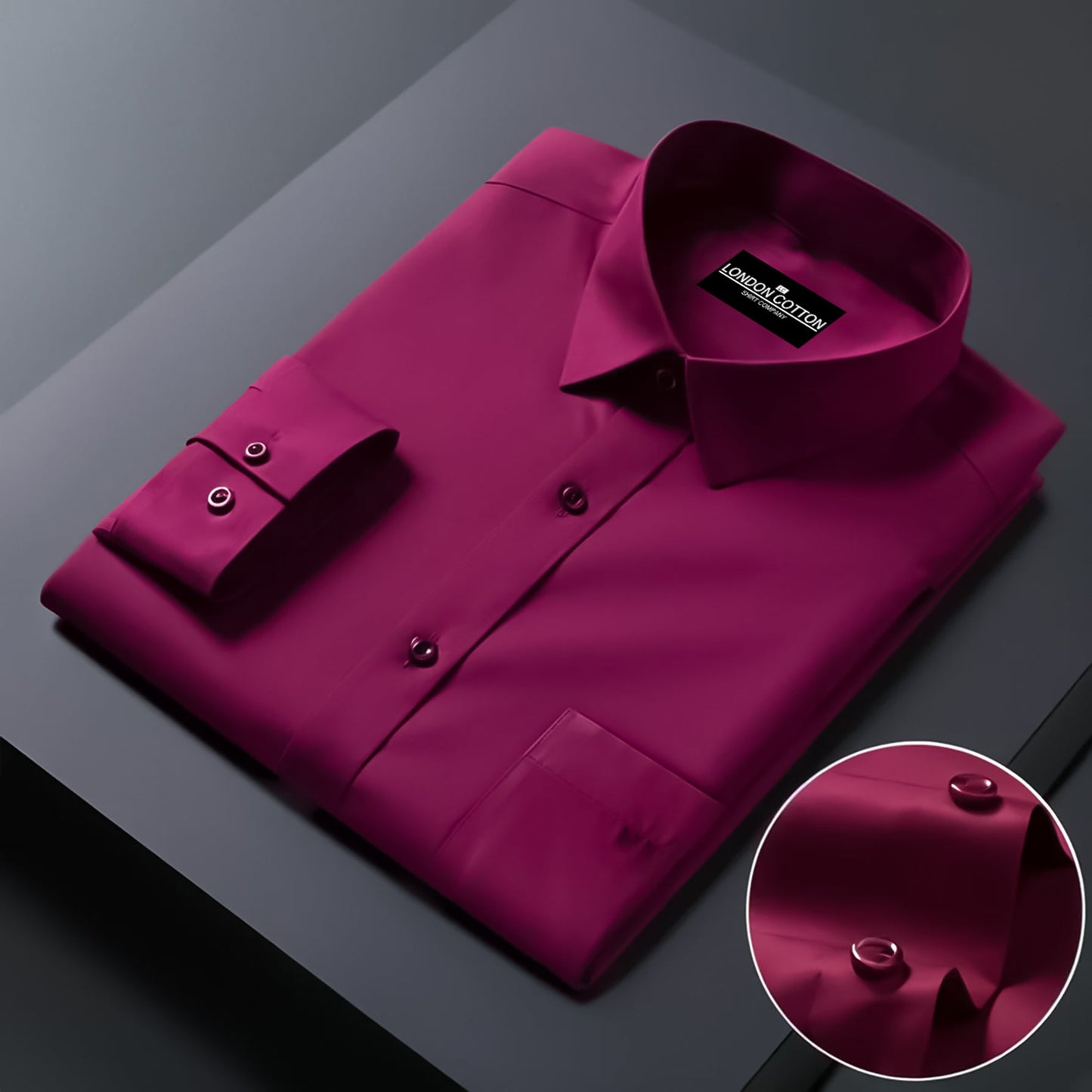 Pack of 2 Premium Cotton Solid Shirt for Man (Maroon, White)