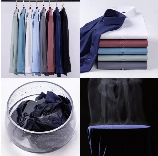 Premium Cotton Solid Shirt for Man (White) - Frankshop.in