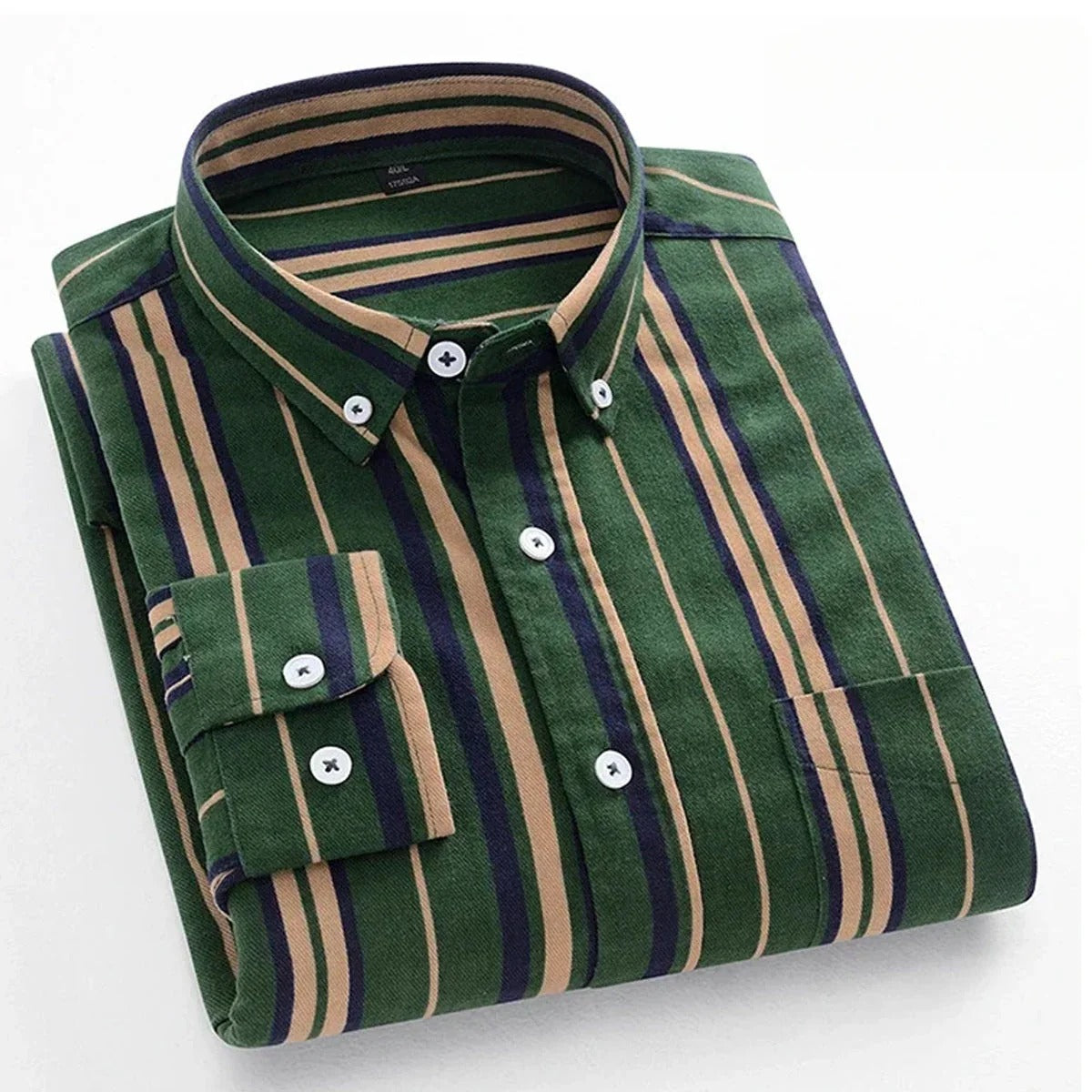 Man regular fit Full Sleeve Stripe Formal Shirt