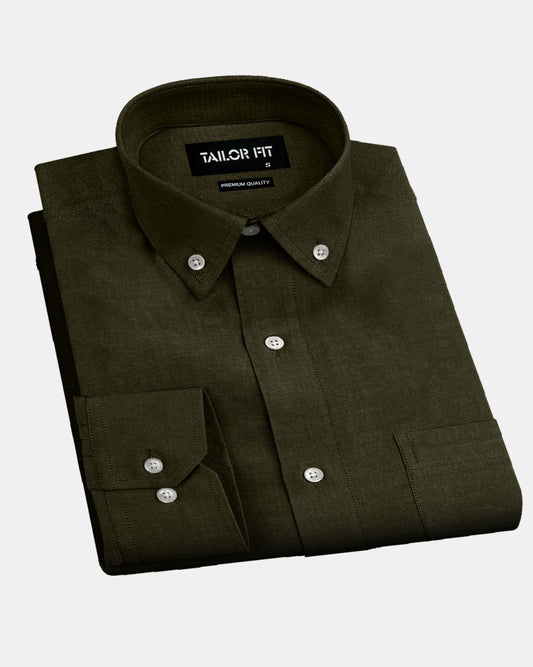 Supreme London Cotton Shirt  - Olive Green