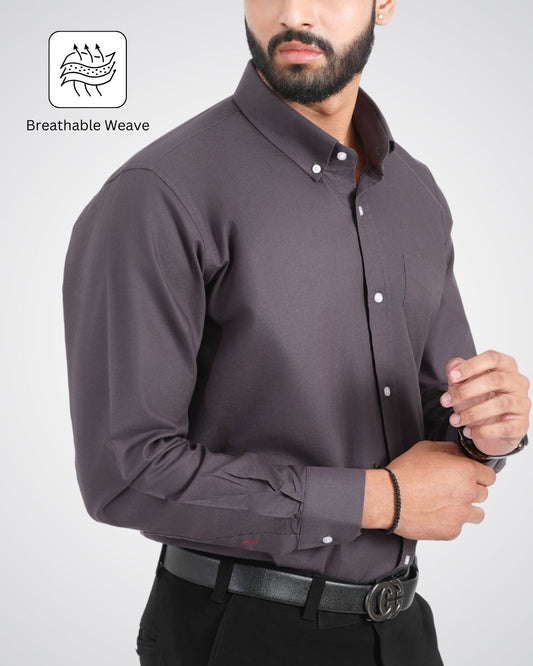Men’s Charcoal Grey Shirt – Modern Look for Work or Social Occasions