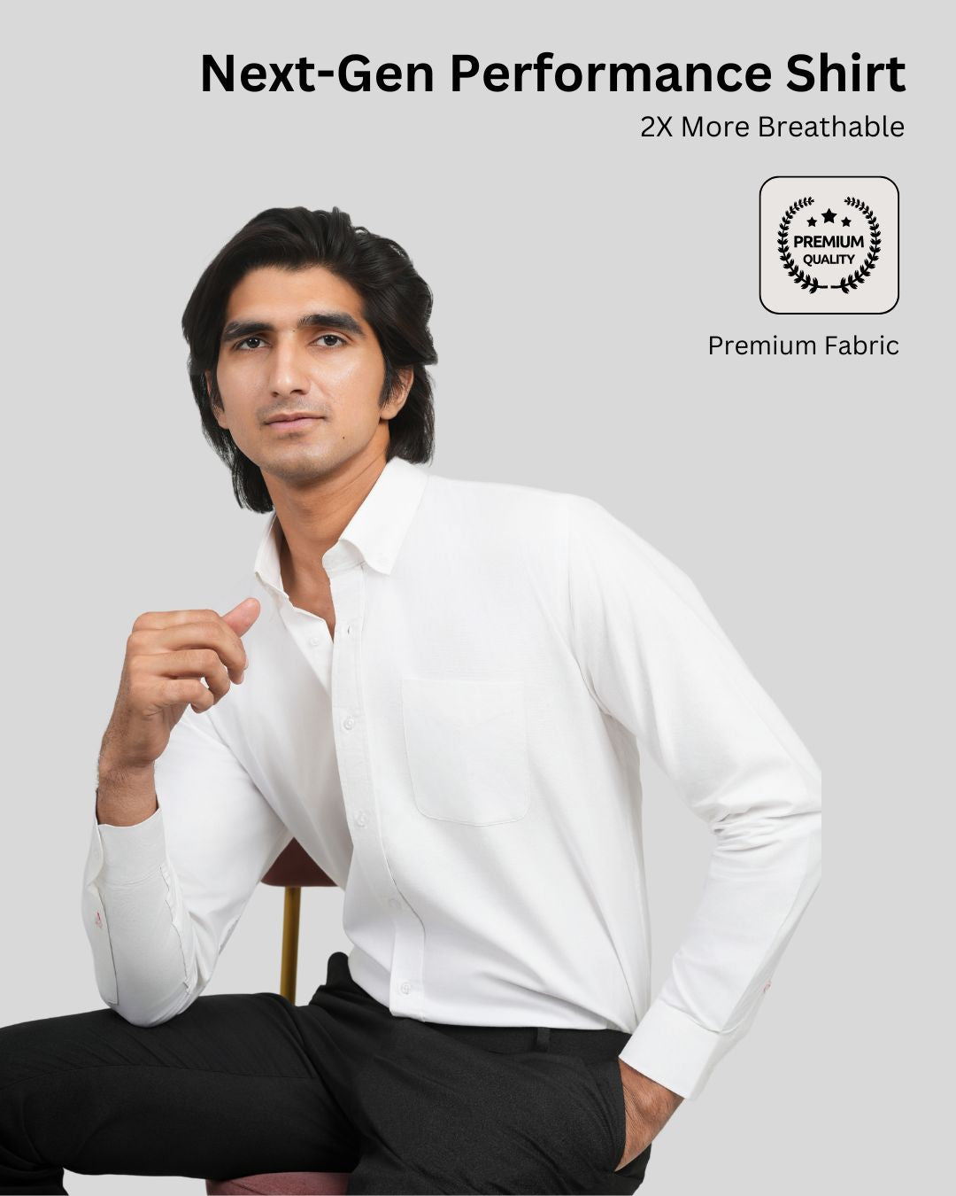 Premium North Face Solid Shirts (White)