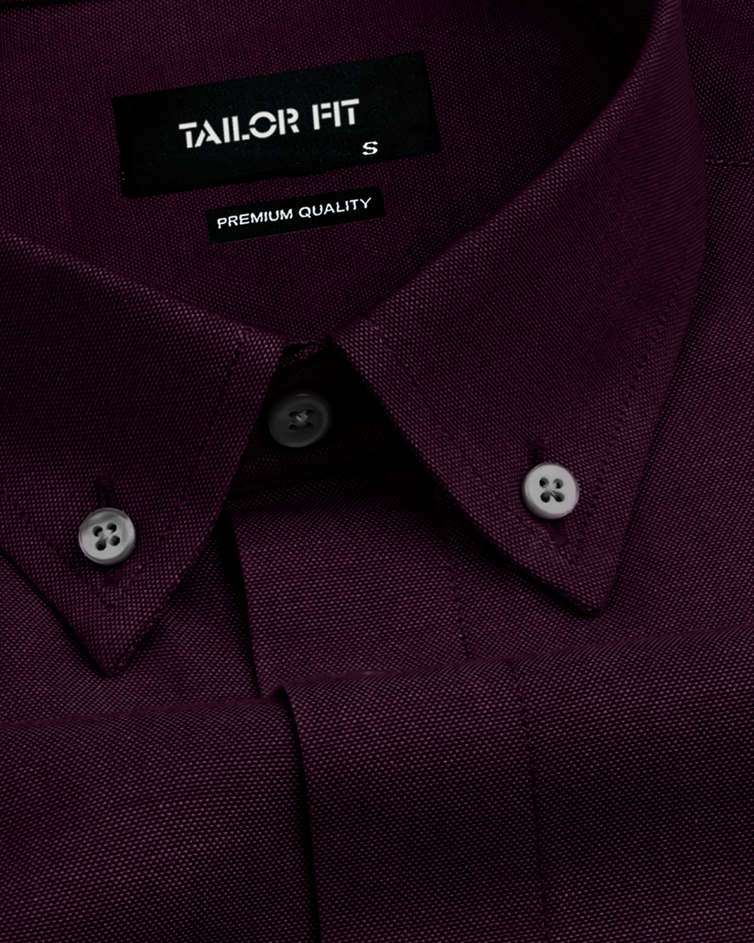 Supreme London Cotton Shirt  - Purple Winewood