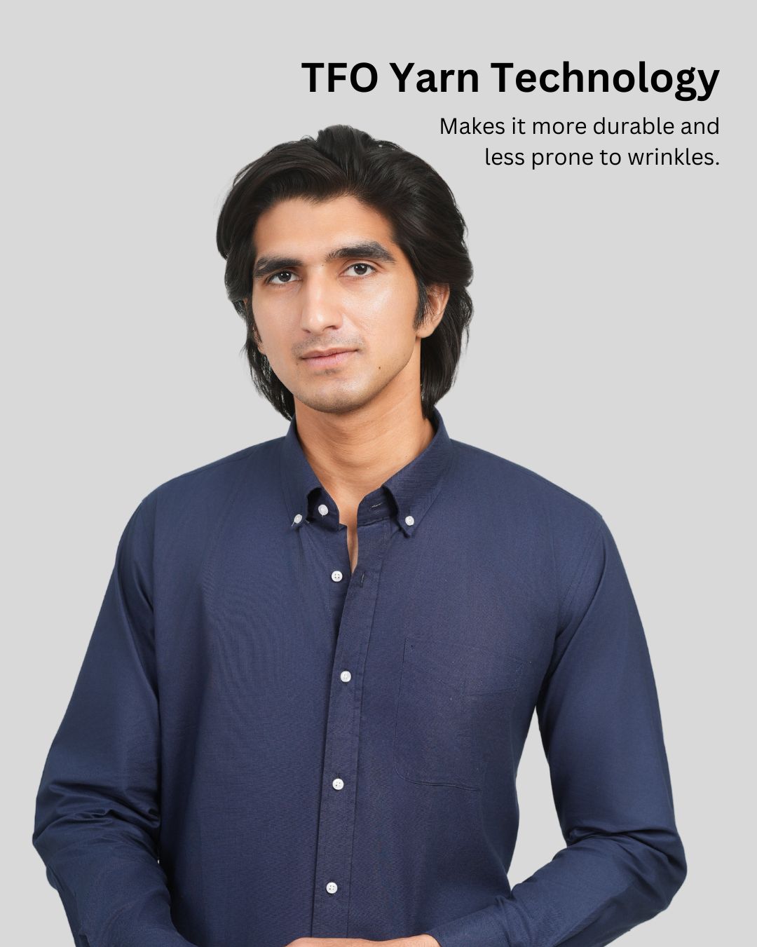 Premium Cotton Blend Solid Shirts (Navy Blue Classic and versatile shade)