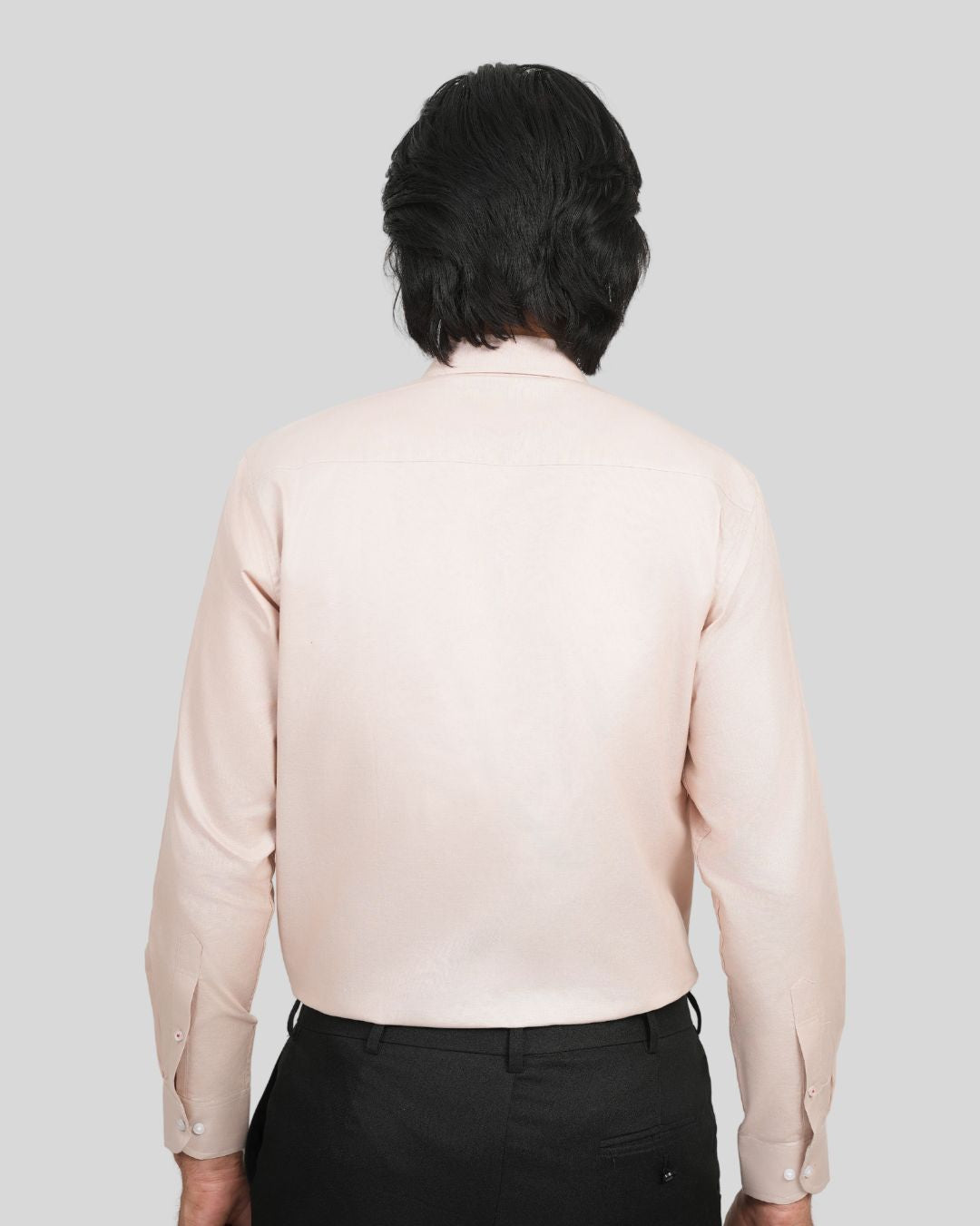 Premium Cotton Blend Solid Shirts (Light Peach Color. Soft & Pastel Shade)