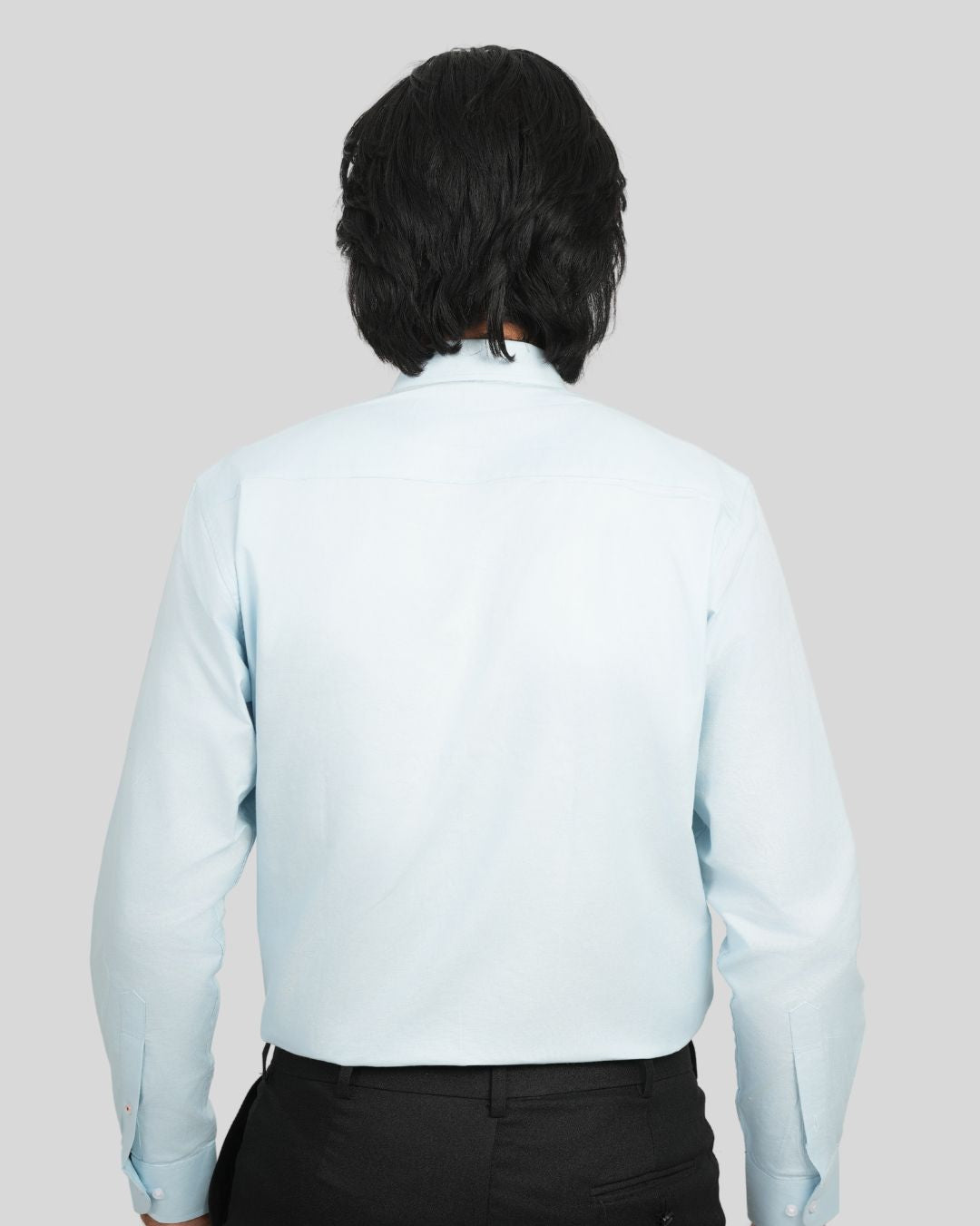 Premium Cotton Blend Solid Shirts (Light Blue Soft, Fresh & breathable vibe)